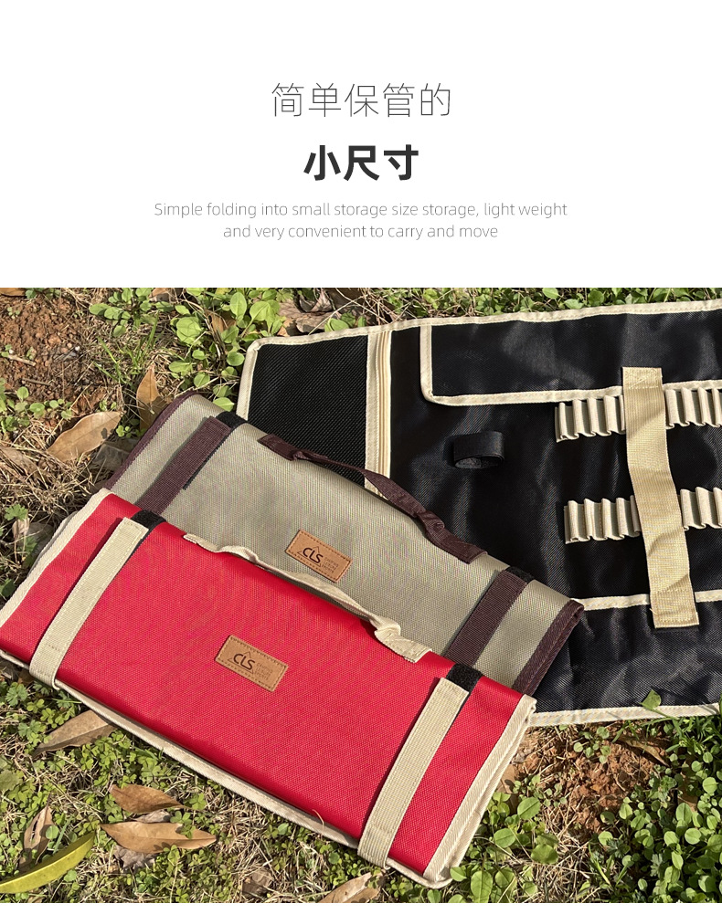 Cheap Goat Tents Outdoor camping ground nail bag large simple kit tent nail hammer portable storage bag   